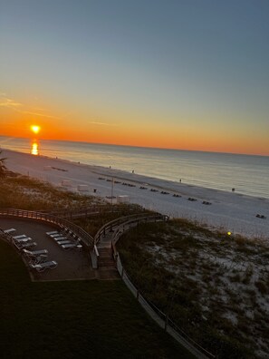 På stranden og solsenger