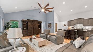 Smart TV, video games, DVD player, books