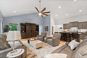 Smart TV, video games, DVD player, books