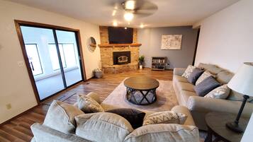 Smart TV, video games, DVD player, books