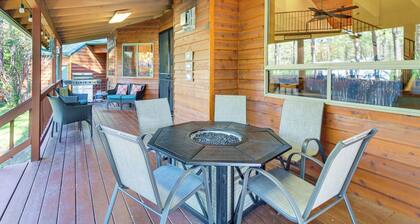 Near Woodland Lake Park: Cabin w/ Serene Deck!