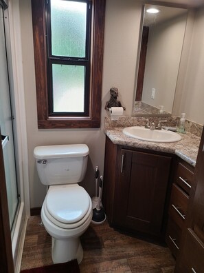 Towels, soap, toilet paper