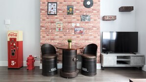 Comfort-Apartment | Wohnbereich | Flachbildfernseher