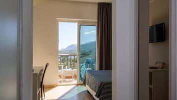 Doppel- oder Zweibettzimmer, 1 Schlafzimmer, Meerblick | Zimmersafe, VerdunkelungsvorhÀnge, kostenloses WLAN, BettwÀsche