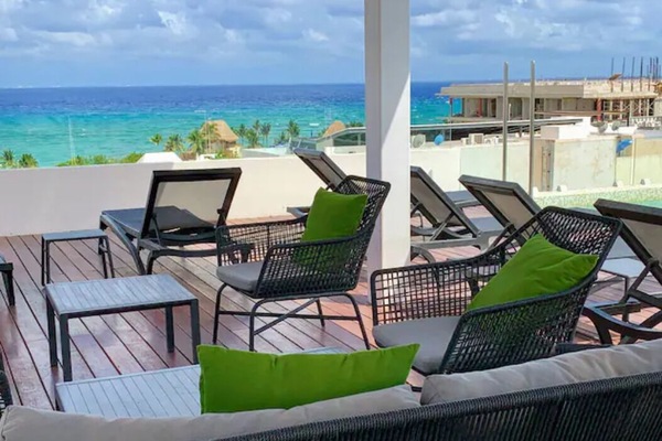 Your rooftop pool with views galore.