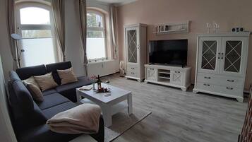Fernseher, Kamin