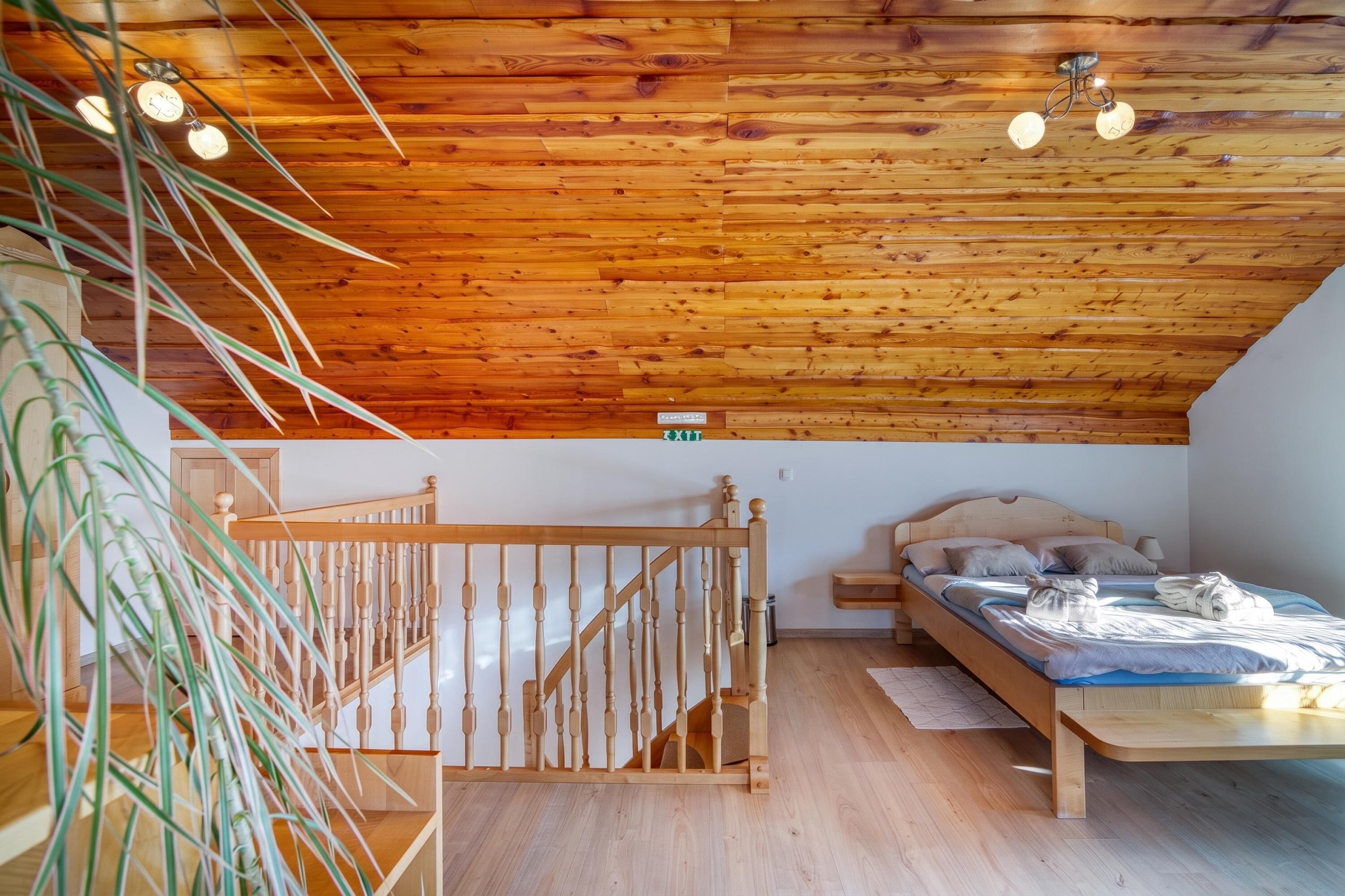 Family House, 1 Bedroom, Balcony, Mountainside (Pool & Wellness Chalet Sunshine) | 1 bedroom, laptop workspace, bed sheets