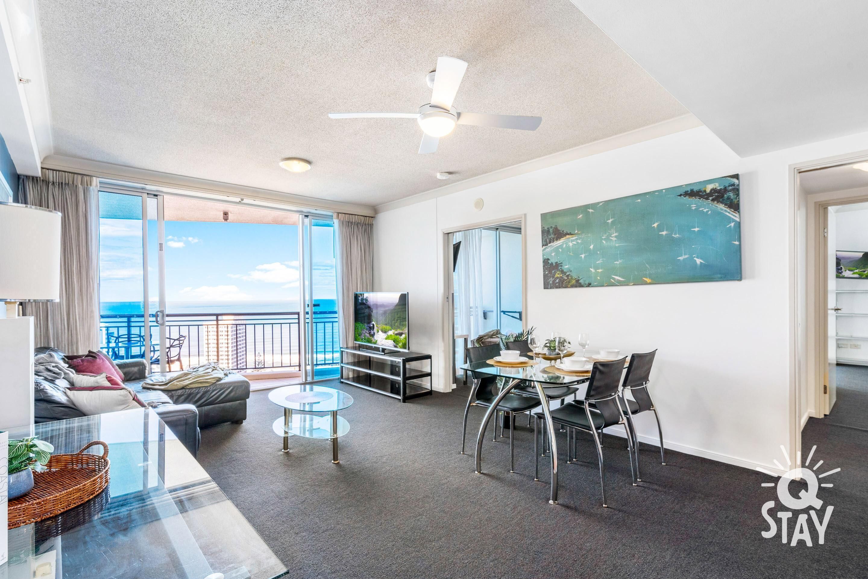 ♦️ Chevron Renaissance – 2 Bed 1 Bath Ocean View Apartment — Q Stay