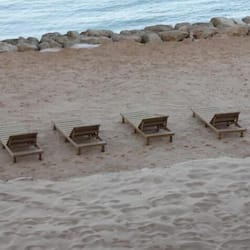 Private beach, white sand