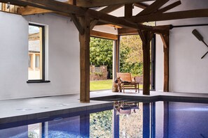 Indoor pool, a heated pool