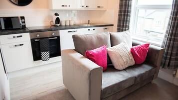 Smart-TV og peis