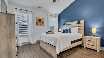 2 dormitorios, tabla de planchar con plancha, cuna de viaje y wifi