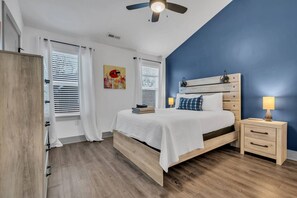 2 bedrooms, iron/ironing board, travel cot, WiFi