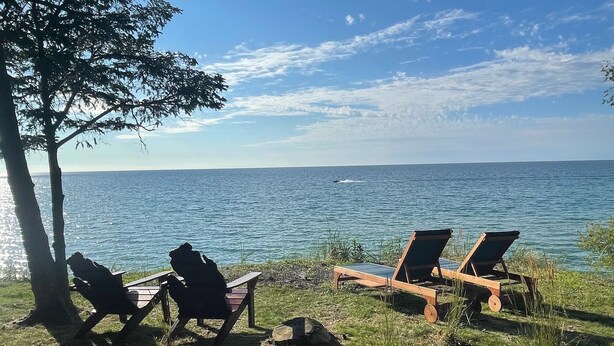 Property grounds - Lake Michigan Cottage w/ 265 ft of Private Beachfront! Perfect family getaway!  (Manistee)