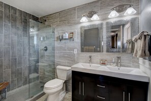 Hair dryer, towels