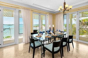 Dining - February Point Oceanfront Villa, New Owner Rates, Includes Free Day Boat Rental (Georgetown, BS)