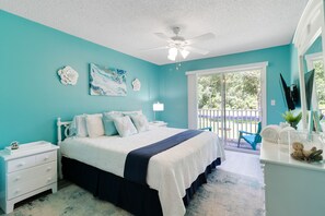 4 bedrooms, iron/ironing board, travel cot, WiFi