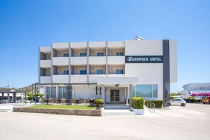 Majoituspaikan sisäänkäynti