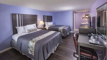 Standard Room, 2 Queen Beds | Desk, laptop workspace, blackout drapes, WiFi (free)