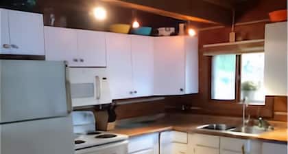 Waterfront Log Home, WiFi, 3 bedrooms, Direct TV, Fire Pit