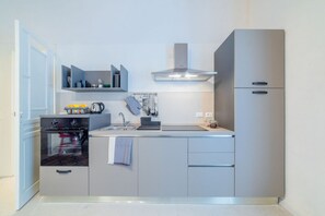 Fridge, oven, stovetop, toaster