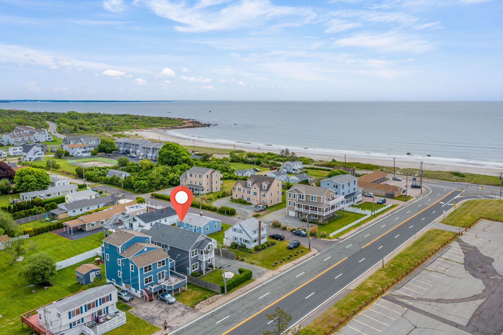 Less than 1000 feet from sinking your toes into the beach!