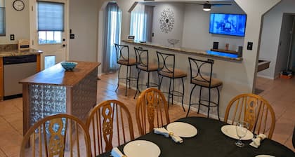 An oasis featuring a heated pool, where quiet luxury meets backyard tranquility.