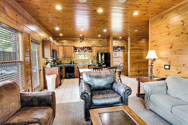 TV, fireplace, video games