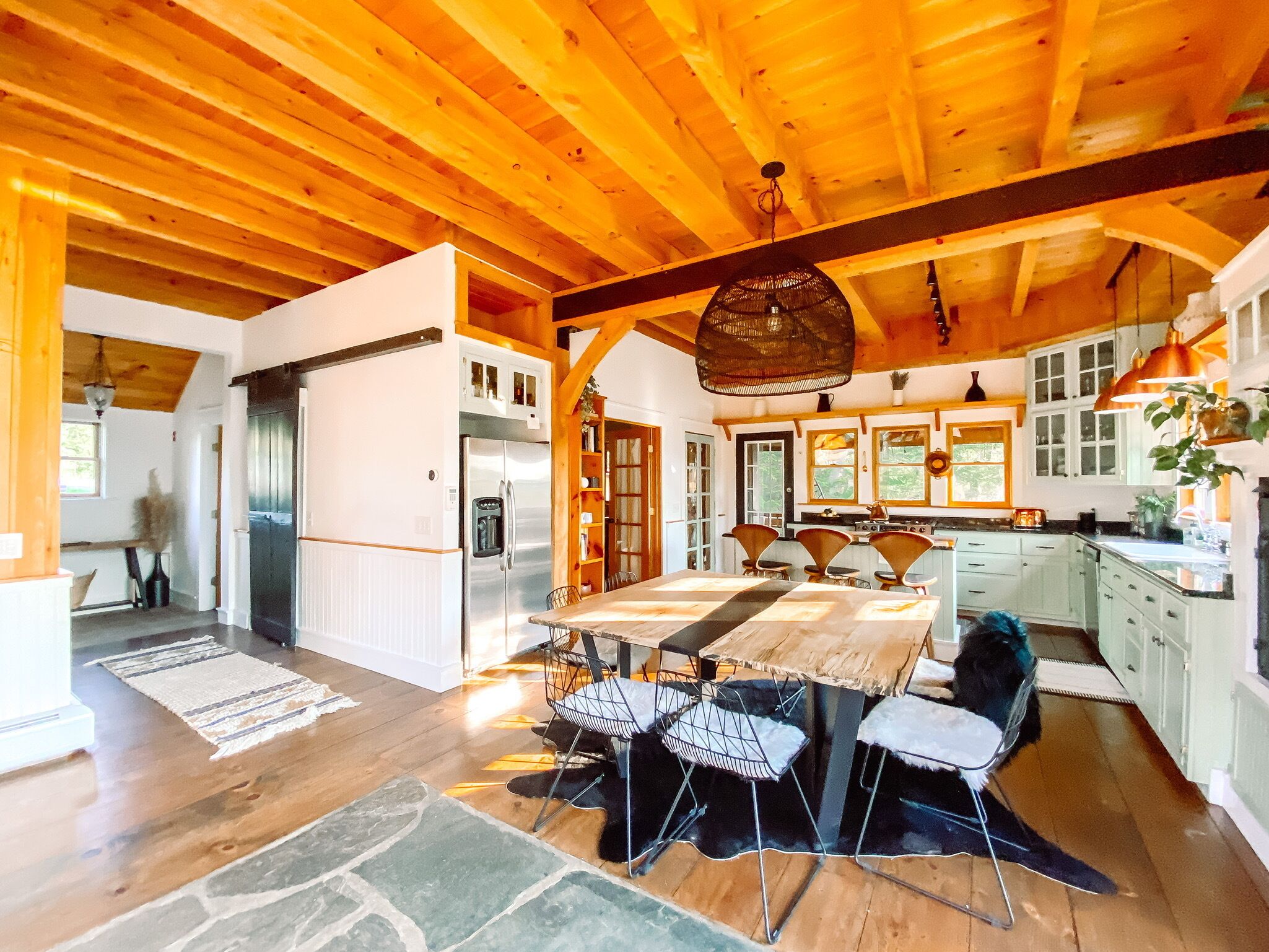 Modern Post & Beam near Stowe Village with Mountain Views and Private Waterfall