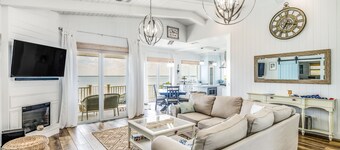 Amazing waterfront home with private beach, dock, pool, WiFi & outdoor kitchen