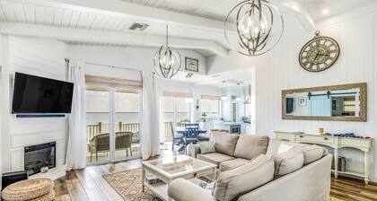 Amazing waterfront home with private beach, dock, pool, WiFi & outdoor kitchen