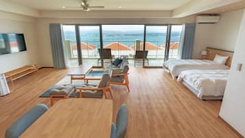 Condo Suite with Ocean View, Non Smoking | Blackout curtains, free WiFi, bed sheets