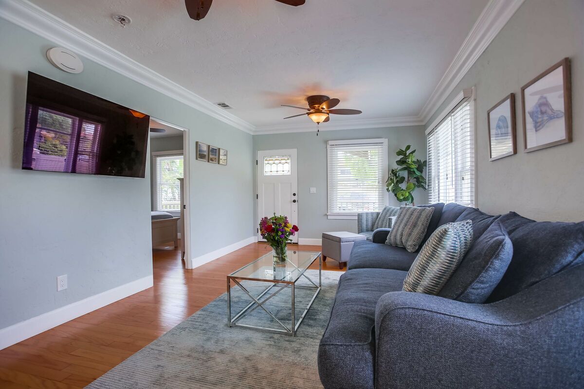 New Listing - Beach Break Front is a 3 bedroom, 1 bath updated quintessential Ocean Beach Cottage.