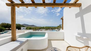 Premium Suite with Sea View & Private Hot tub | Vue du balcon