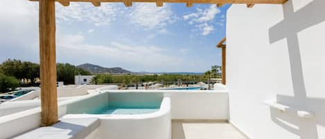 Premium Suite with Sea View & Private Hot tub | Balcony view