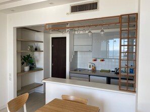 Apartment | Living area | Flat-screen TV - Panoramic Seaview Balcony Escape by Sea N Rent (Tel Aviv)