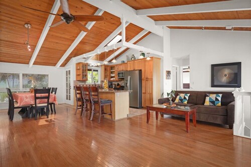 Spacious 4-Bedroom Kona Retreat | Ocean Views, Home Theater & Huge Lanai
