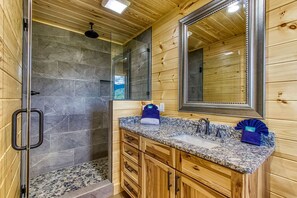 Bathroom - Panoramic View  - Awesome Mountain  Views, $560 FREE tickets each paid day! (Gatlinburg)