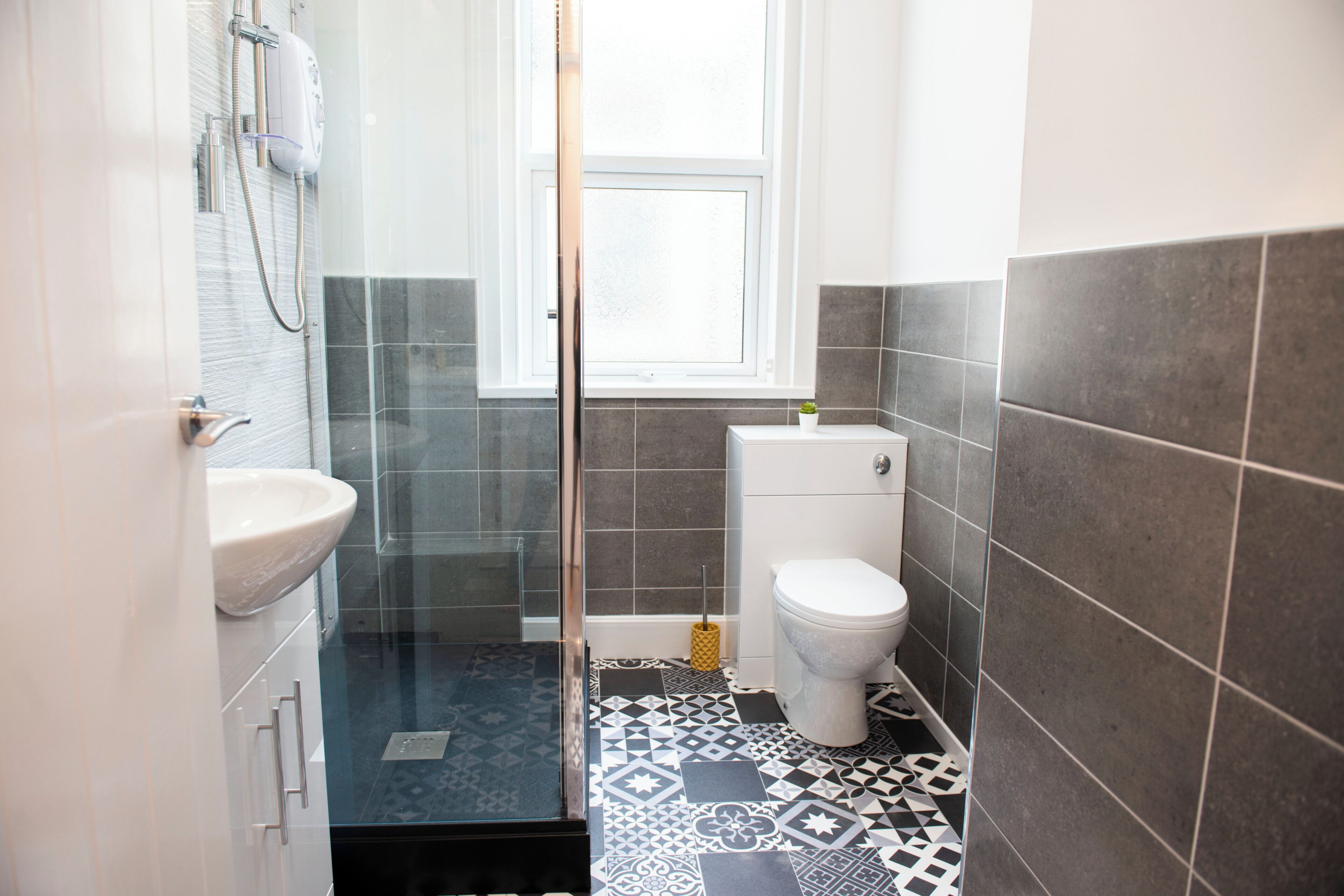 Shower, hair dryer