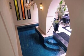 Indoor pool, outdoor pool