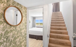 1 bedroom, desk, iron/ironing board, WiFi - Ocean Breezes + Gulf Front Resort, Pools & Tennis (Panama City Beach)