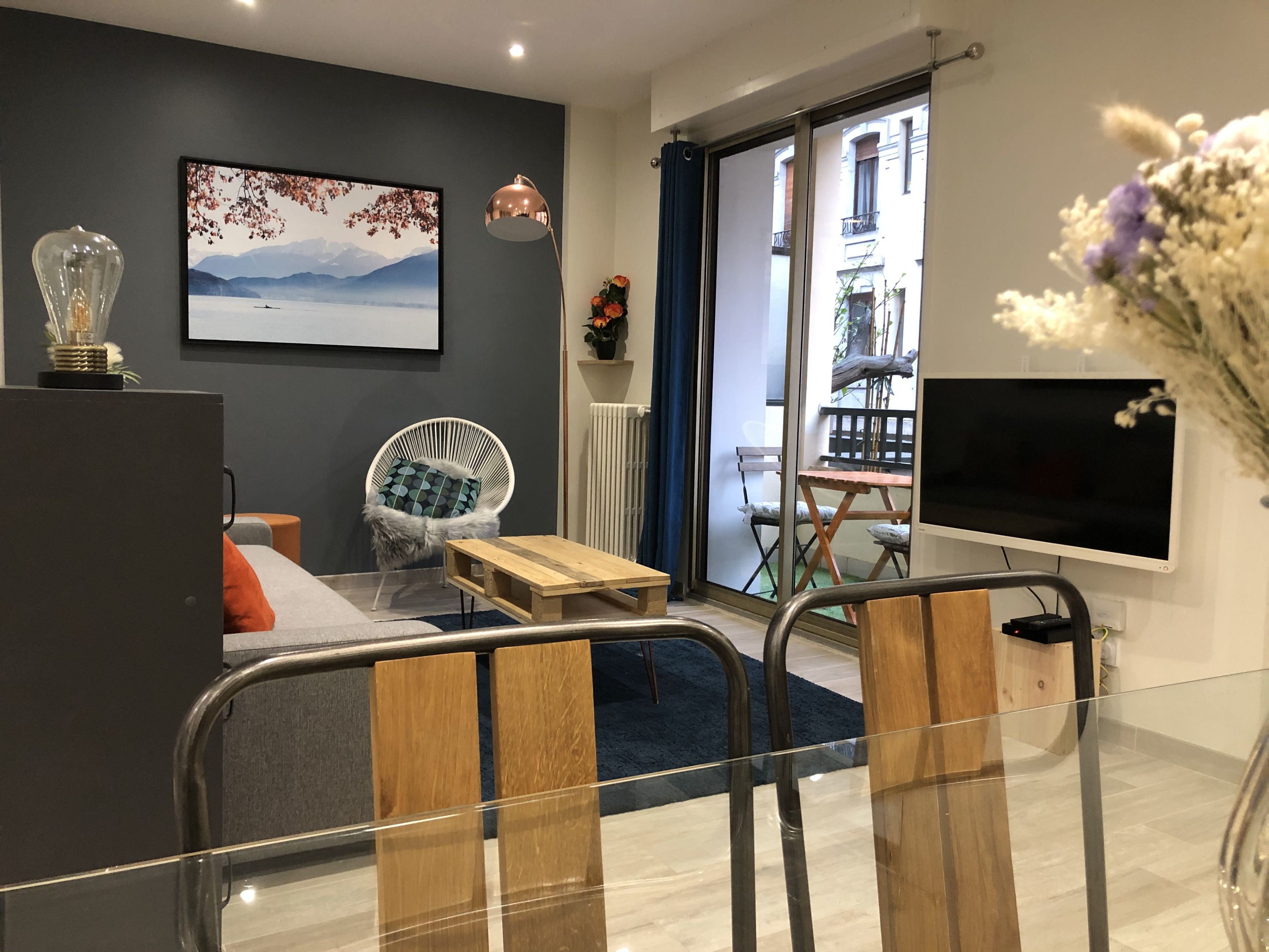 Modern apartment 1room 🏠 canal terrace, 🏖 Lake 400m