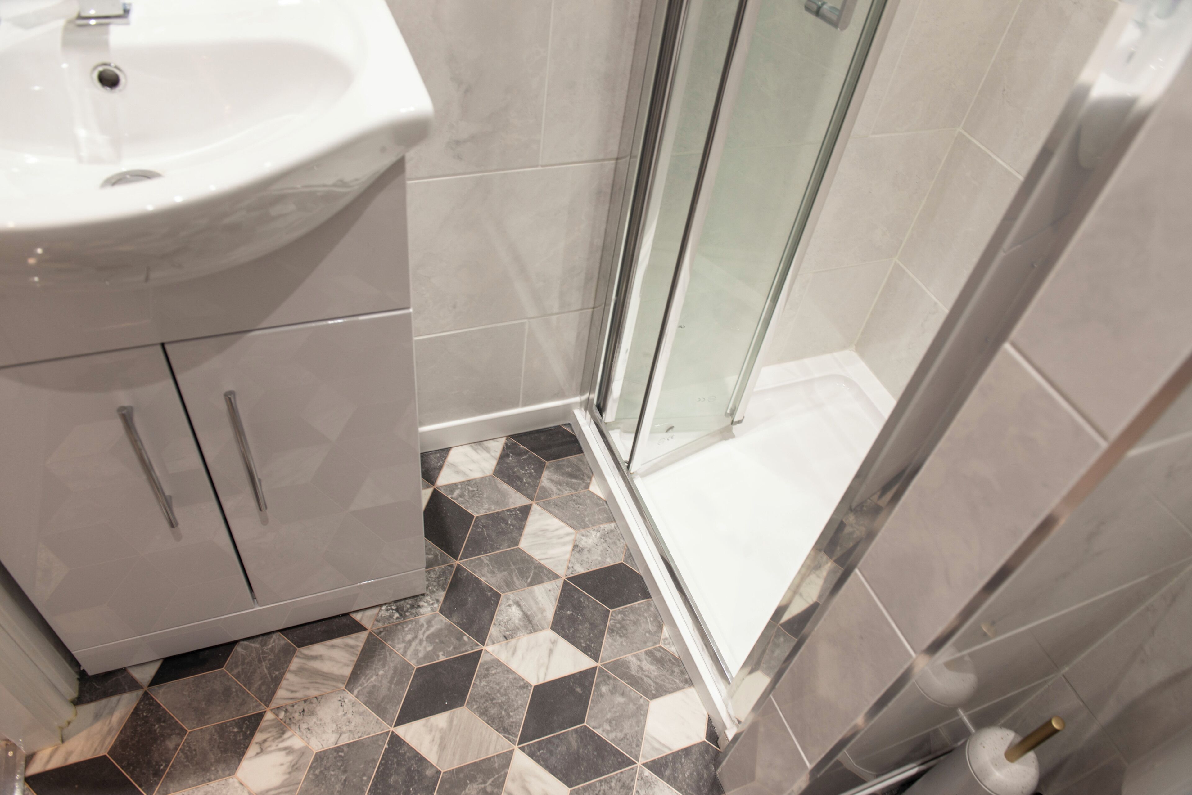 Shower, hair dryer