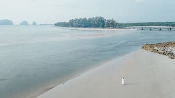 Walking along the shoreline, guests can enjoy breathtaking views of the ocean and surrounding landscape.