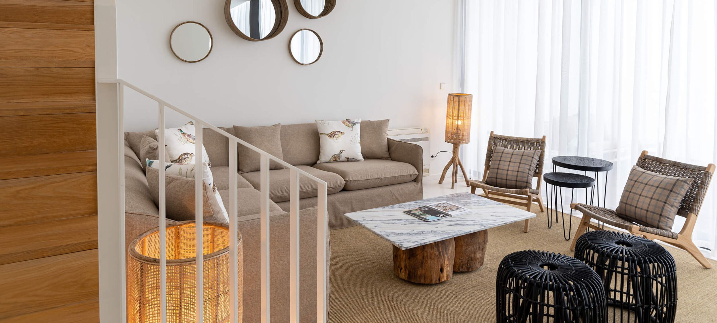 villa, 3 bedrooms, private pool | living area | flat-screen tv