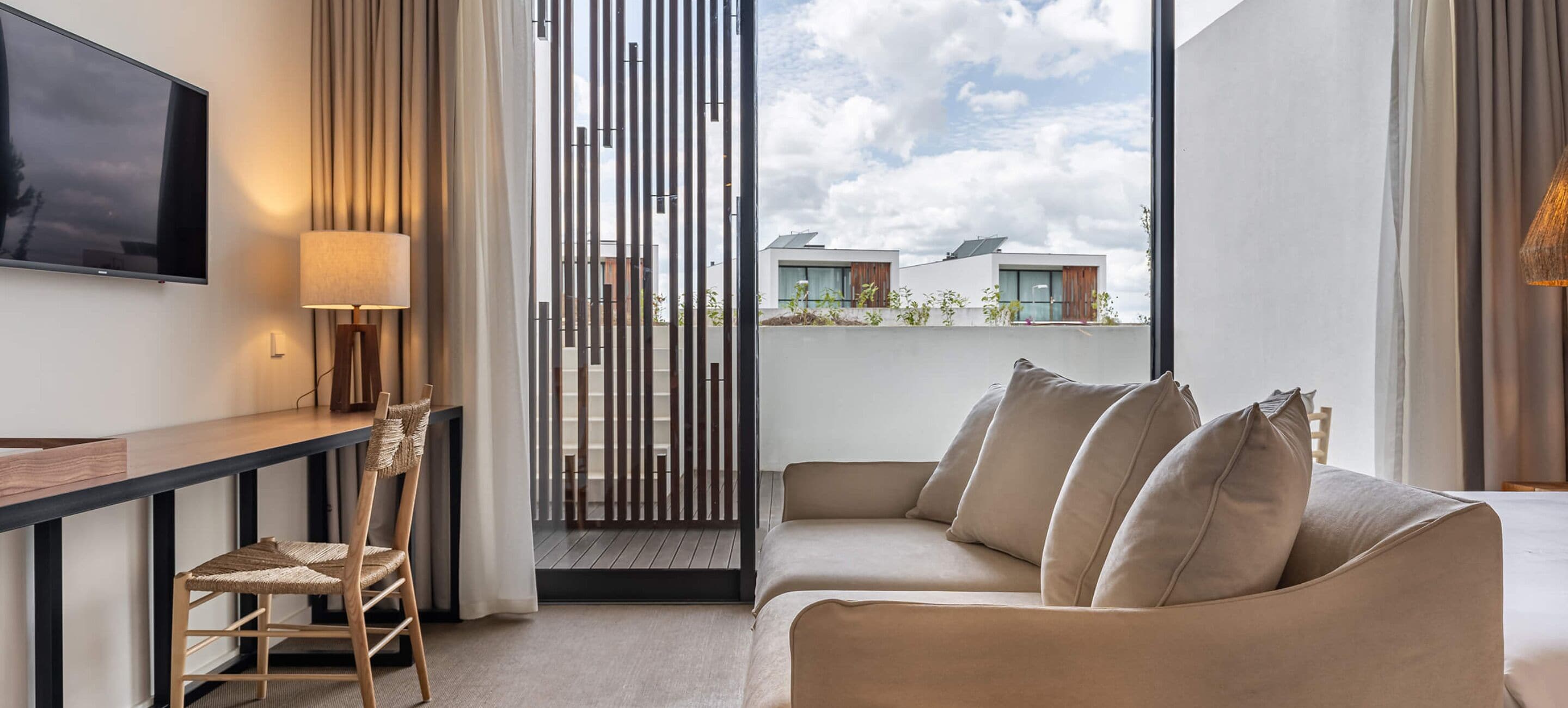 family room, terrace (bunkbed terrace room) | living area | flat-screen tv