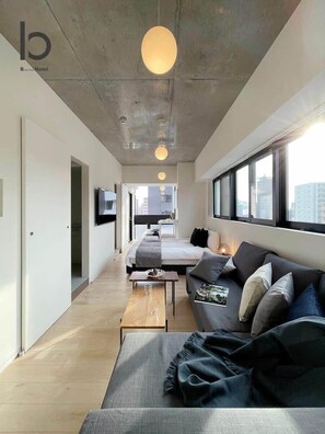 Iron/ironing board, WiFi, bed sheets - b hotel Neko Yard | Central Studio by Peace Park (Naka Ward, Hiroshima)