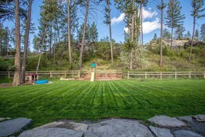 Children's area - Kanehaven 4 bed, backyard paradise home Bigfork MT (Bigfork)