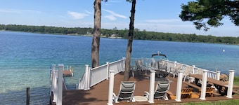 Beautiful Up North Lake Front Home on All Sports Clear Lake with BOAT Rental!