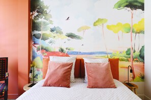 1 chambre, lit parapluie, Wi-Fi gratuit, draps fournis